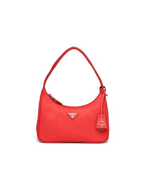 prada mini galleria bag red|prada mini nylon shoulder bag.